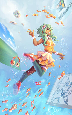GUMI frutiger aero GUMI frutiger aero