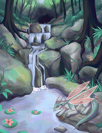Creature in environment Creature in environment